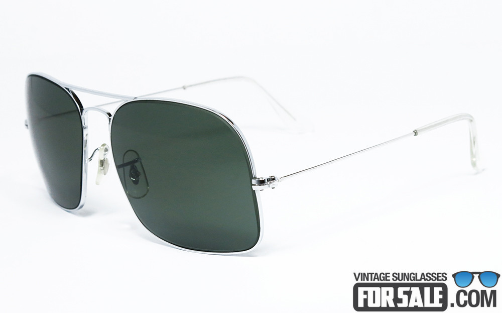 Ray Ban AVALAR 58mm B&L Chrome Silver G-15 Square sunglasses