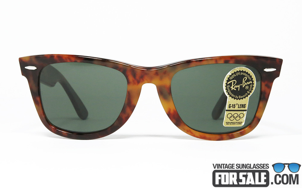 levend Retoucheren Plicht Ray Ban WAYFARER BL 5022 Blond Tortoise Silver G-15 vintage sunglasses