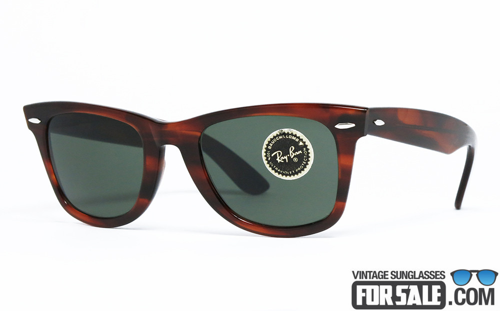 Ray Ban WAYFARER BL 5024 Mock Tortoise Silver G-15 vintage sunglasses