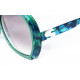 Silhouette 585 col. 961 Blue CAMO Tortoise & Green sunglasses temple Silver logo