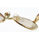 Cartier SULLY Bubinga Wood&Gold nosepads logo