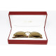Cartier SULLY Bubinga Wood&Gold original case