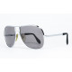 Silhouette 6-02 Glossy Silver & Black original vintage sunglasses 