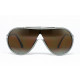 Derapage by Vitaloni MASK 66 FS Double Gradient Mirror original vintage sunglasses Brown