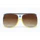 Vespa METALL VIGANO' ITALY White2 vintage sunglasses front